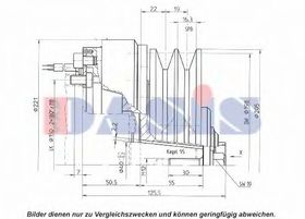 Муфта компрессора кондиционера Aks Dasis 851193N