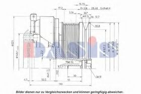Муфта компрессора кондиционера Aks Dasis 851227N