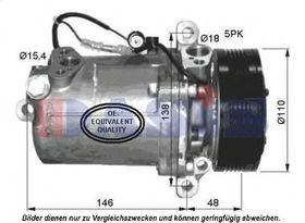 Компрессор кондиционера Aks Dasis 851535N