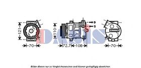 Компрессор кондиционера Aks Dasis 851555N