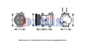 Компрессор кондиционера Aks Dasis 851675N