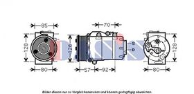 Компрессор кондиционера Aks Dasis 851678N