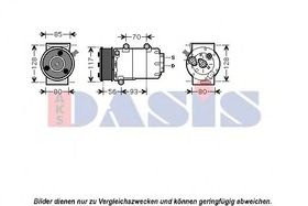 Компрессор кондиционера Aks Dasis 851690N