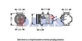 Компрессор кондиционера Aks Dasis 851814N