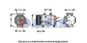 Компрессор кондиционера Aks Dasis 851817N
