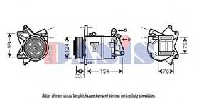 Компрессор кондиционера Aks Dasis 851826N
