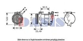 Компрессор кондиционера Aks Dasis 851866N