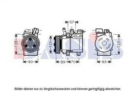 Компрессор кондиционера Aks Dasis 851948N