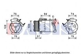 Компрессор кондиционера Aks Dasis 852556N
