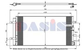 Радиатор кондиционера Aks Dasis 482024N