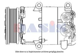 Компрессор кондиционера Aks Dasis 852745N