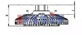 Вискомуфта вентилятора Aks Dasis 448093N