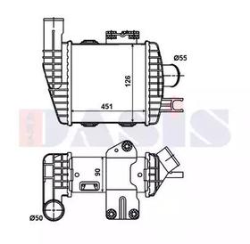 Интеркулер Aks Dasis 567000N