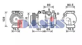 Компрессор кондиционера Aks Dasis 852909n
