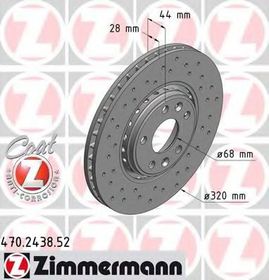 Тормозной диск Zimmermann 470.2438.52