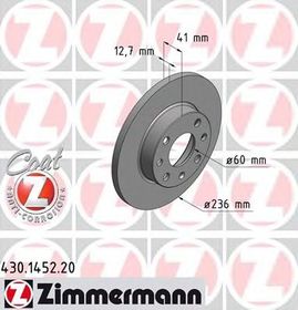 Тормозной диск Zimmermann 430.1452.20