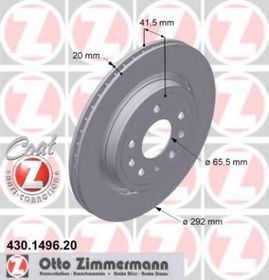 Тормозной диск Zimmermann 430.1496.20
