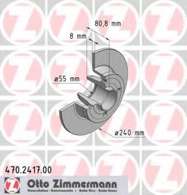 Тормозной диск Zimmermann 470.2417.00