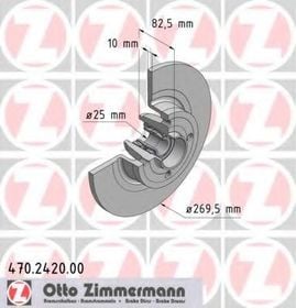 Тормозной диск Zimmermann 470.2420.00