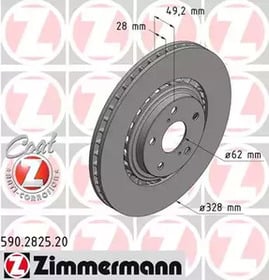 Тормозной диск Zimmermann 590282520