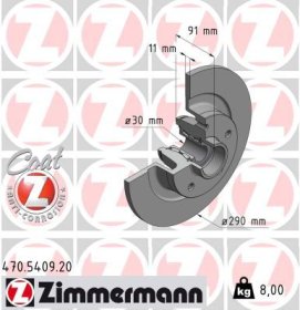 Тормозной диск Zimmermann 470540920