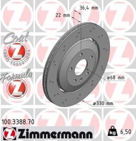 Тормозной диск Zimmermann 100338870