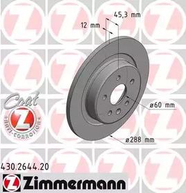 Тормозной диск Zimmermann 430264420