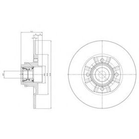 Гальмівний диск Delphi BG9114RS