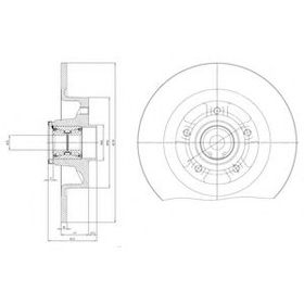 Гальмівний диск Delphi BG9115RS
