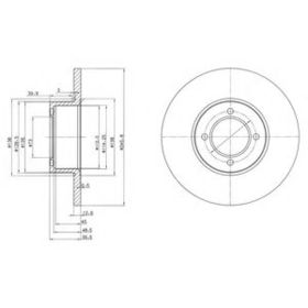 Тормозной диск Delphi BG2069