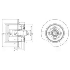 Тормозной диск Delphi BG2571