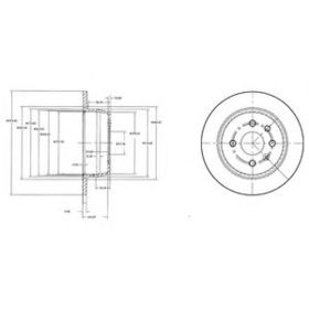 Тормозной диск Delphi BG2635