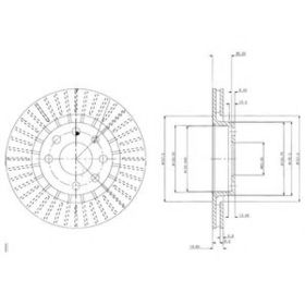 Тормозной диск Delphi BG2636