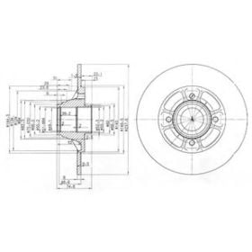 Гальмівний диск Delphi BG2638