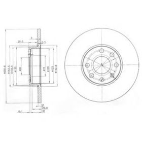 Тормозной диск Delphi BG3402