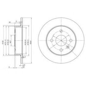 Тормозной диск Delphi BG3403