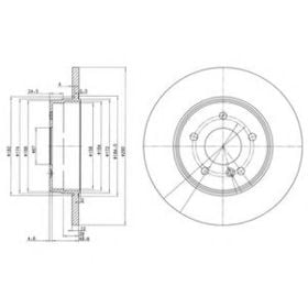 Тормозной диск Delphi BG3602