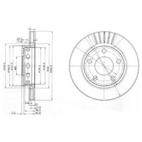 Тормозной диск Delphi BG3785