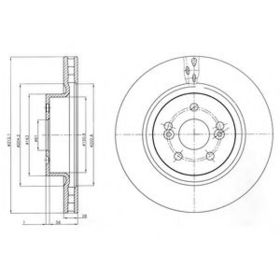 Гальмівний диск Delphi BG4111