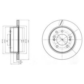 Тормозной диск Delphi BG4273