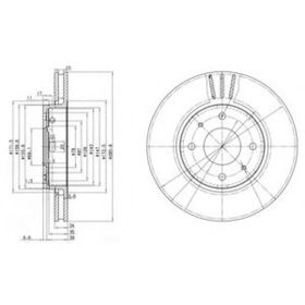 Тормозной диск Delphi BG3501C