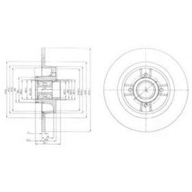 Гальмівний диск Delphi BG9029RSC
