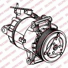 Компрессор кондиционера Delphi TSP0155927