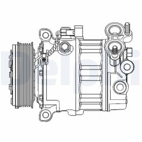Компрессор кондиционера Delphi cs20512