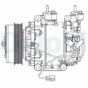 Компрессор кондиционера Delphi cs20510