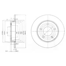 Гальмівний диск Delphi bg4025c