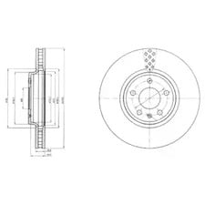 Тормозной диск Delphi bg4080c