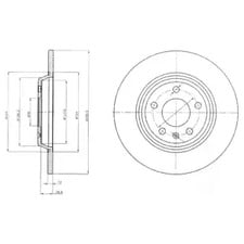 Тормозной диск Delphi bg4081c