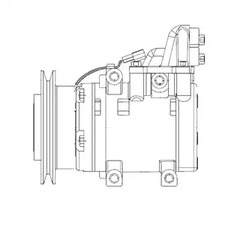 Компрессор кондиционера Delphi cs20524
