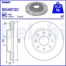 Тормозной диск Delphi bg4972c